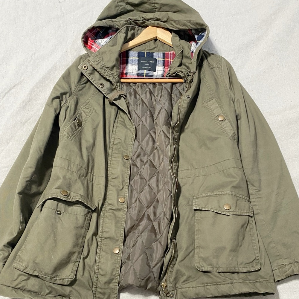 Love Tree Green Jacket